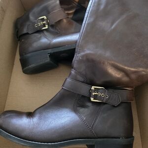 Me Too Brown Heeled Boots